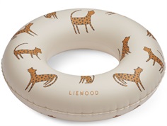 Liewood Baloo swim ring sand with leopard print